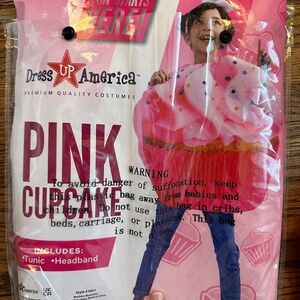Pink cupcake kids costume size 7-14 years
